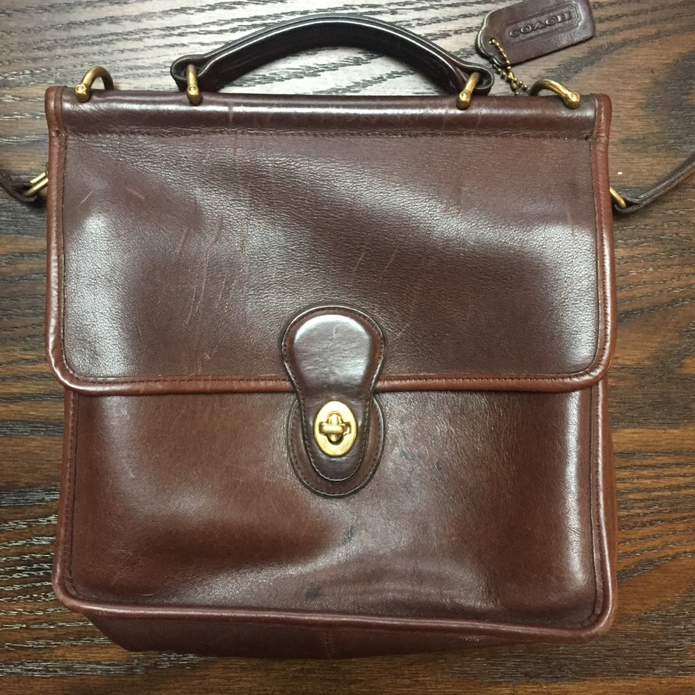 Vintage brown coach Willis bag
